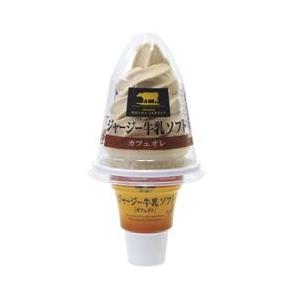 送料無料　オハヨー乳業 ジャージー牛乳ソフト　カフェオレ 16個入