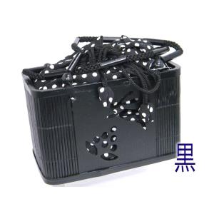 浴衣 バッグ 竹篭巾着 うさぎ 透かし彫り 縮...の詳細画像1
