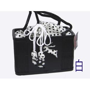 浴衣 バッグ 竹篭巾着 うさぎ 透かし彫り 縮...の詳細画像2