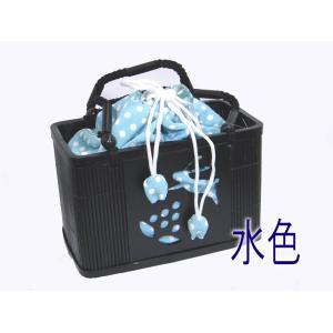 浴衣 バッグ 竹篭巾着 うさぎ 透かし彫り 縮...の詳細画像3
