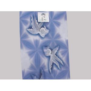 竺仙浴衣反物 ちくせん 綿コーマ 板締め染浴衣...の詳細画像2