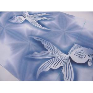 竺仙浴衣反物 ちくせん 綿コーマ 板締め染浴衣...の詳細画像3