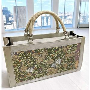 龍村美術織物 茶席用利休バッグ中 和装バッグ 龍村裂正絹使用