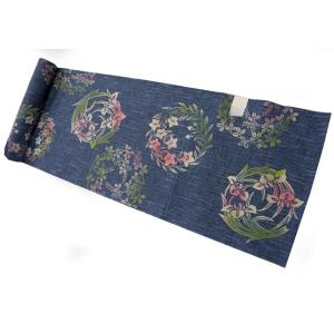 竺仙浴衣反物 ちくせん 綿紬注染浴衣 花丸31...の詳細画像3