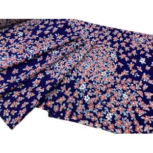 着物のはぎれ 正絹 手絞り 京友禅小紋 反物切り売り 朱赤7-12 着物反物