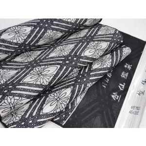 竺仙 ちくせん 奥州小紋 牡丹7-6 綿つむぎ 高級浴衣反物 : 京都ひのや