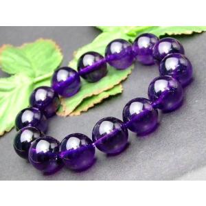 ≪18467W≫今月30%off 卸15000円→10500円●14mm●5A●アメジスト●ブレスレット●鑑別済・本物保証●ブラジル産●天然石●パワーストーン