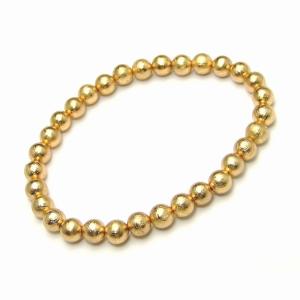 ≪24199≫鑑別書付き ギベオン 鉄隕石 金色 ゴールド 8mm 5A