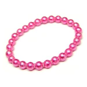 天然石 パワーストーン　　23592H　　シルバー＆ピンク ギベオン 鉄隕石 6mm 5A ブレスレ...