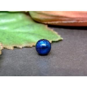 天然石 パワーストーン　　30861E　　6mm 5A 1粒売り ブルーギベオン 青色 鉄隕石 鑑別...