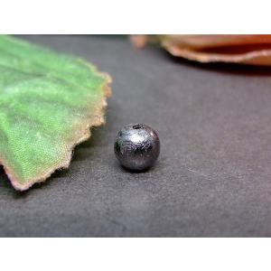 天然石 パワーストーン　　30861F　　5mm〜6mm 5A 1粒売り ブラック ギベオン 黒色 ...