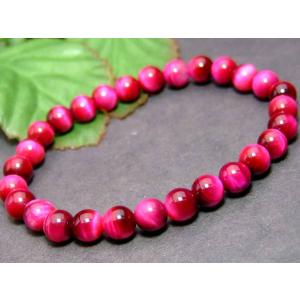 天然石 パワーストーン 49091F マゼンタピンクタイガーアイ 虎目石