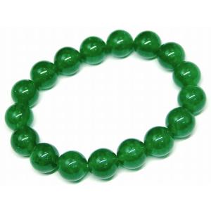 ≪33403D≫●濃緑翡翠ヒスイ●12mm●AA●ブレスレット●内径17cm●送料無料有●天然石●パ...