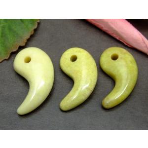 天然石 パワーストーン 66449H 縞瑪瑙 勾玉 18mm×12mm 3A 1個売り