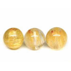 ルチルクォーツ AAA 8mm丸玉 穴あり 1粒売り 天然石 パワーストーン