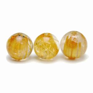 AAA級天然ゴールドルチルクォーツ丸玉YT0614/YS/15/200 ルチルクォーツ