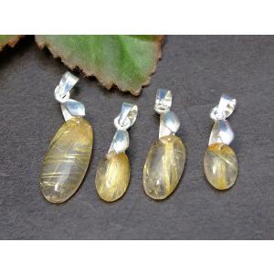 天然石 パワーストーン　　55749　　今月の半額 卸2000円→1000円 19mm〜8.5mm×9.5mm〜6.5mm A タイチンルチルクォーツペンダントトップ 4個セット 送料無料