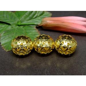 天然石　58983　卸50円→10円 今月80％off 座金 19mm×27mm 1個売り ゴールド 透かし 飾り パーツ 送料無料有 アクセサリー作りに