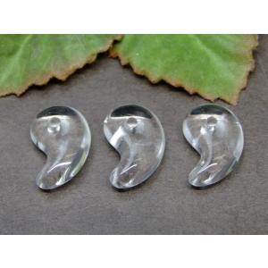天然石 パワーストーン　63187　18mm×12mm AAA 勾玉 1個売り 水晶 クリスタル 送料無料有