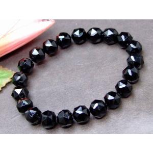 天然石 パワーストーン 63505 鑑別書付き 黒水晶 モリオン 10mm 5A