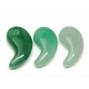 天然石 パワーストーン 66449H 縞瑪瑙 勾玉 18mm×12mm 3A 1個売り