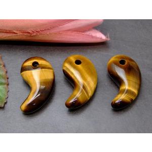 勾玉 ゴールドタイガーアイ 20×13×8mm : 天然石のお店Sun flower