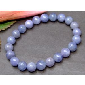 天然石 パワーストーン 63778 鑑別書付き タンザナイト 8mm AA