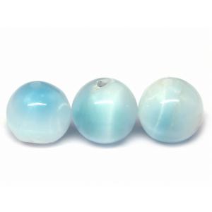 超極上品！！SA級 ラリマー 14.5mm 高級 粒売り (貫通穴) ビーズ 1個