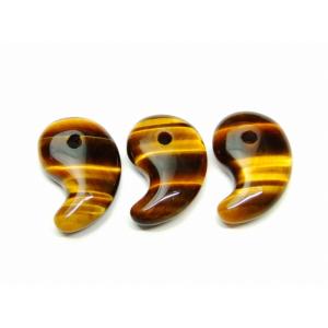 天然石 パワーストーン　　64926　　勾玉 タイガーアイ 18mm×12mm 1個売り 送料無料有｜hinryo