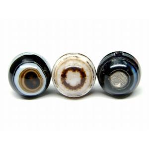 天然石 パワーストーン　　66417　　今月の半額 わけあり 黒天眼石 4mm 1粒売り 神の眼 送料無料有 チベット産