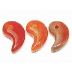 天然石 パワーストーン 勾玉 瑪瑙 20mm×14mm／22mm×14mm 1個売り