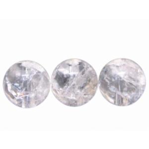 天然石 パワーストーン　　67245　　わけあり クラック水晶 5mm〜6mm 1粒売り 爆裂水晶 ...