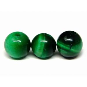 天然石 パワーストーン　　67459　　今月の半額 わけあり グリーンタイガーアイ 虎目石 6mm 1粒売り 南アフリカ共和国産