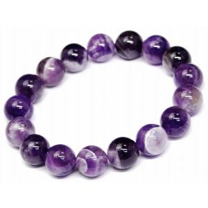 ≪b3-31452D≫●12mm●ケープアメジスト●エレスチャルアメジスト●紫水晶ブレスレット●内径...