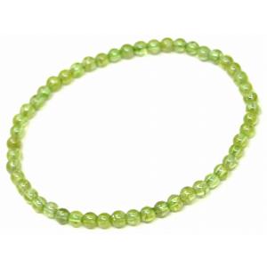 g3-1028C　　ペリドット 4mm AA ブレスレット 内径選択可能 鑑別済・本物保証 ミャンマ...