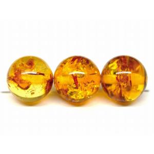 天然石 パワーストーン 65958 花アンバー 琥珀 41mm×31mm 5A 1個売り