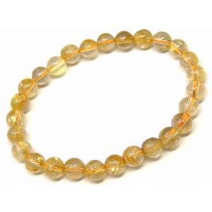 天然石 パワーストーン 65499 太陽ルチルクォーツ 針水晶 18mm×8mm 4A