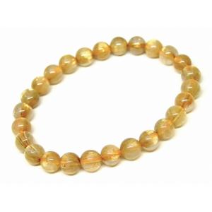 天然石 パワーストーン g3-1521S タイチンルチルクォーツ 10mm〜11mm A