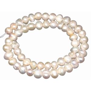 天然石 パワーストーン　　g3-1695D　　今月20％OFF 淡水 パール 真珠 6mm〜8mm ...