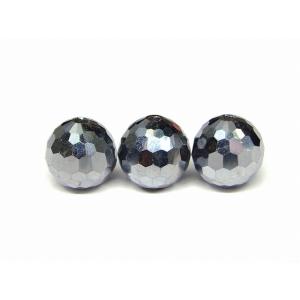 g3-1728D 今月30%off テラヘルツ鉱石 8mm AAA 128面カット 1連約39cm