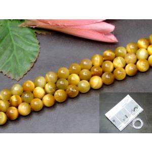 ≪g3-2112≫ホワイトタイガーアイ 虎目石 6mm AA 1連37cm通し針、解説