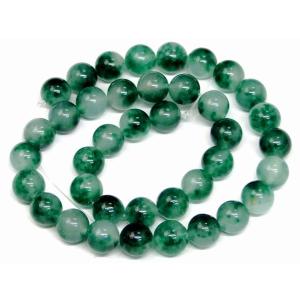 天然石 g3-7M 緑翡翠 18mm A グリーンヒスイ ジェイド ジェード 1連