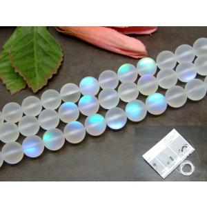 g3-247C 10mm レインボームーンストーン 月長石 1連39cm 通し針、解説