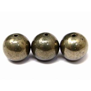 天然石 パワーストーン　　g3-3312E　　今月の半額  わけあり パイライト 黄鉄鉱 12mm ...