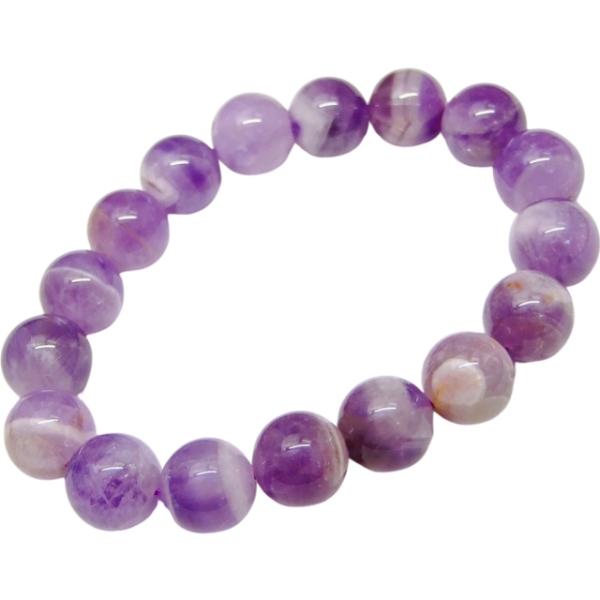 天然石 パワーストーン　g3-561N　12mm AAA ケープアメジスト エレスチャルアメジスト ...