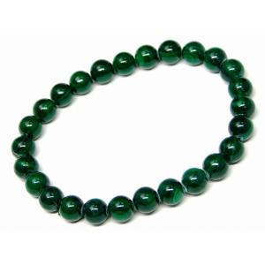 天然石 パワーストーン　　g3-621P　　今月の半額 わけあり 天眼 マラカイト 7mm ブレスレ...