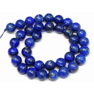 天然石 パワーストーン　　g3-793N　　ラピスラズリ 10mm A+ 瑠璃石 1連39cm 通し...