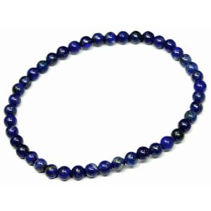 天然石 パワーストーン　　g3-799G　　今月の半額 ラピスラズリ 瑠璃石 4mm ブレスレット ...