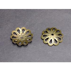 ≪P3-1147≫●座金●14mm●1個売り●銅古美●パーツ●天然石●パワーストーン●アクセサリー作りに●ポイント消化