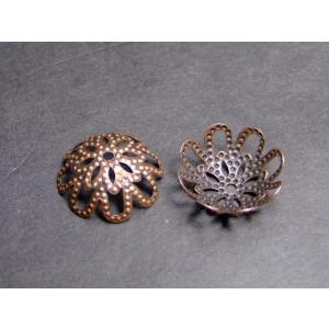 ≪P3-1166≫●座金●14mm●1個売り●赤銅古美●パーツ●天然石●パワーストーン●アクセサリー作りに●ポイント消化